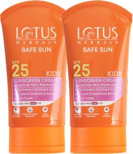 LOTUS HERBALS Sunscreen - SPF 25 Safe Sun Kids Sunscreen Cream