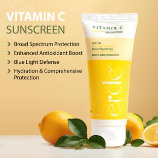 Erde Sunscreen - SPF 50 SPF PA+++ Vitamin for Women & Men-Ideal for Oily, Dry, Sensitive Skin