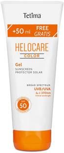 TETIMA Sunscreen - SPF 50+ PA+++ Sunscreen - SPF 50 Helocare Advanced Gel Sunscreen for Women and Men