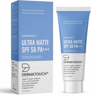 Dermatouch Sunscreen - SPF 50 PA+++ Undamage Ultra Matte Sunscreen Gel SPF 50 PA+++ | Water & Sweat Resistant