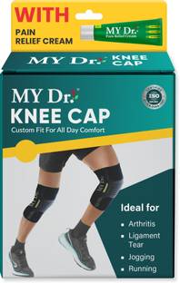 MY Dr. Knee Cap|Jog,Gym,Workout&Sports|NonSlip,SweatFree,Breathable HighQuality Fabric Knee Support