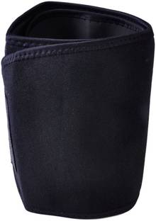 Manogyam Ventures Sweating Waist Trimmer Fat Burner Belly Tummy Yoga Wrap Black Exercise look Belt Free Size Abdominal Belt