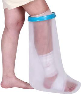 WOLBLIX Waterproof Leg Cast Cover for Showering, Reusable Covers for Leg Surgeries Foot Support