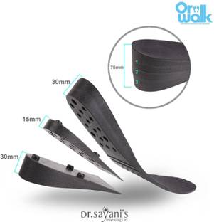 orwalk Height Increase Insoles,3-Layer Height Increasing Shoe Insoles Insole