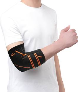 TYNOR Elbow Support Air Pro, Black & Orange, XL, 1 Unit Elbow Support