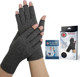 Dr. Arthritis Compression Gloves and Doctor Written Handbook Hand Support