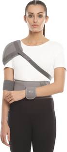 Romsons Elastic Shoulder Immobilizer With Support Brace- Arm Sling Used For Injuries- M Shoulder Support