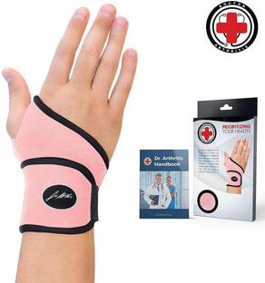 Dr. Arthritis Dr. Developed Ladies Pink Wrist Support(Single) & Dr. Written Handbook (Pink) Wrist Support