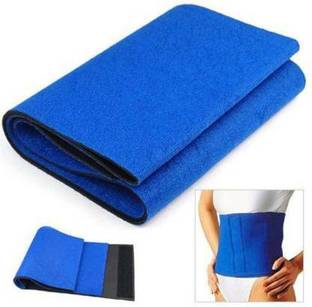 Viven enterprise Tummy Sweat Waist Trainer Belt For Men and Women (BLUE) Fitness Band Aerobic Band