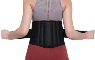 Ragvian Lumbar Sacral (LS) Waist Belt for Men/Women Back Pain Relief, Slip-Disc (BLACK) Back / Lumbar Support