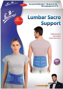 FLAMINGO Premium Lumbar Sacro Belt for Back Pain with dual Adjustable Strap |Unisex| XXXL Back / Lumbar Support