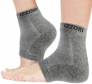 IZZORI Silicone Gel Socks for Dry Hard Cracked Repair Pad,(Free Size, 1 Pair) Heel Support