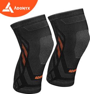 ADONYX Knee Support Compression Sleeve, Workout Sports Knee Braces Knee Support