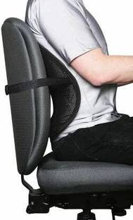 MH VILLA Car Seat Chair Massage Back Lumbar Support Mesh Ventilate Cushion Pad Back Support Back / Lumbar Support