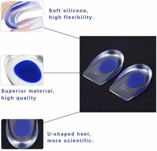 KESHAVART Silicone Gel Heel Protector Insole Cups for Swelling