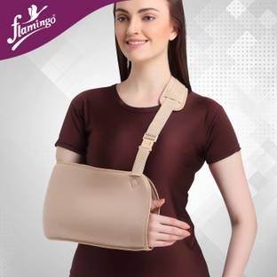 FLAMINGO Arm Sling for Shoulder Injury Wrist & Elbow Surgery with Adjustable Strap (L) Hand Support