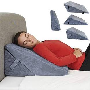 Bodwear Advanced Adjustable Memory Foam Bed Wedge Pillow Back / Lumbar Support