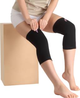 FLAMINGO Knee Cap for Knee Pain for Women Men knee brace for Gym & Sports, Black Size XXL Knee Support