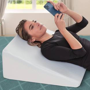 DEBIK Wedge Pillow for Sleeping & Acid Reflux Relief, Memory Foam Back / Lumbar Support