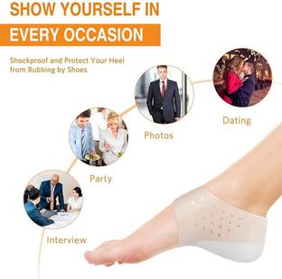 PGK TRADERS Height Increase insole Soft Silicone Comfortable for Women & Men 2cm Insole