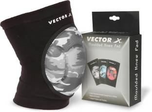 VECTOR X 1 Pc Camo Moulded Knee Cap For Pain Relief Guard Brace Band Gym Large Knee Support