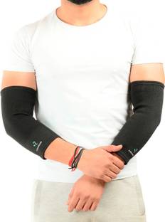 K SQUARIANS Elbow Support Large Pack of 2 | Black Elbow Support for Men & Women Elbow Support