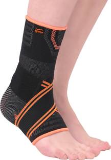TYNOR Ankle Binder Air Pro, Black & Orange, XL, 1 Unit Ankle Support