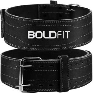 BOLDFIT Gym Belt for Men Weight Lifting Leather Women Weightlifting Belt Back Support Weight Lifting Belt