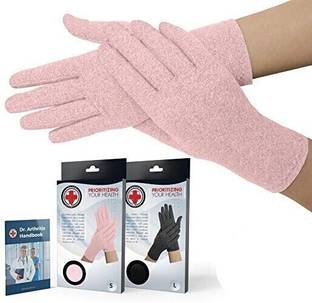 Dr. Arthritis Doctor Developed FullFinger Arthritis Compression Gloves & Doctor Written Handbook Hand Support