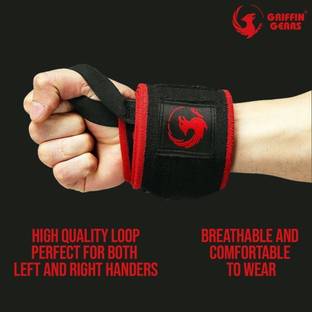 GRIFFIN GEARS Weightlifting Straps Wrist Supporter wraps For Push up Grip Power-30 Inch Roll Wrist Support