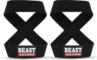 EasyHealth Professional Figure 8 Lifting Straps, Deadlift, Cotton For Gym Wrist Support