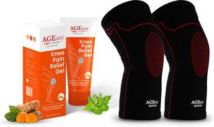 AGEasy Comfort Knee Cap + Pain Relief Gel (50g) Knee and Back Pain Relief Knee Support
