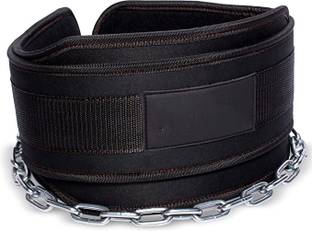 keycraze Dip Belt for Weightlifting, Weight Belt with Chain for Pullup Back / Lumbar Support