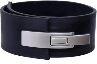 ALMINAAL Leather Lever Belt for Gym Adjustable for Weight Lifting Belts 10mm Back / Lumbar Support