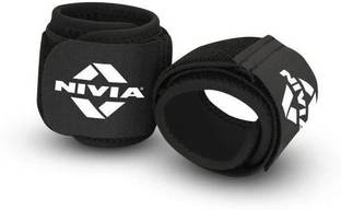 NIVIA Weight Lifting ,for Gym & Fitness Pack of 2 (Black) Free Size Wrist Support