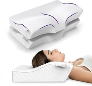 MY ARMOR Orthopedic Memory Foam Cervical Pillow With Bamboo Outer Cover (Pack of 2) - Cervical Pillow