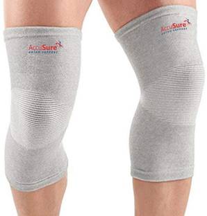 AccuSure Bamboo Yarn 4 Way Stretchable Pain Relief Knee Cap For Running, Gym & Sports Knee Support