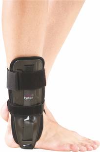 TYNOR Ankle Splint, Black, Universal Size, 1 Unit Ankle Support