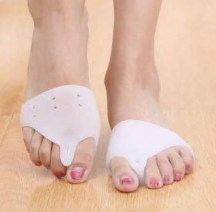 MANTAVYA Silicone Foot Fingers Toe Corrector Protector Bunion Pads For Front Foot Pain Finger Support