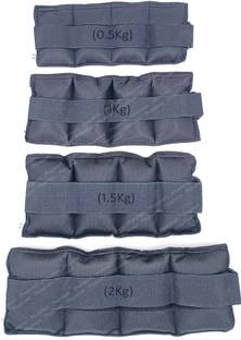 Physiotrack Weight Cuffs (0.5kg, 1kg, 1.5kg & 2kg) Free Size Ankle & Wrist Support Knee Support