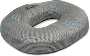 WELLGIVER Donut Pillow with Memory Foam 43x39x6 cm Grey Mesh Back / Lumbar Support