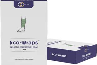 CO-WRAPS INELASTIC COMPRESSION WRAP WITH ADJUSTABLE PRESSURE , LARGE Calf Support