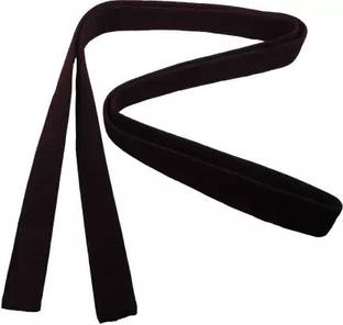Akai Sales KARATE BLACK BELT 3.2 MTR WITH EMBROADED Abdominal Belt
