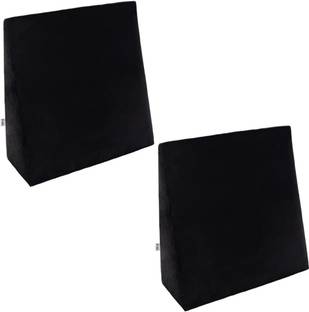 Frido Complete Back Support Wedge Cushion Set of 2 with 2 Covers, Memory Foam Pillow Back / Lumbar Support
