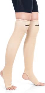 HOSPIKART Varicose Veins Compression Stockings Above Knee for Men & Women (XL, 1 Pair) Knee Support