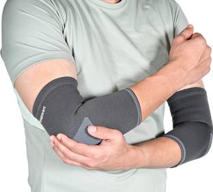 HOSPIKART Elbow Support Compression Sleeve for Tennis Elbow, for Men & Women (L, 1 Pair) Elbow Support