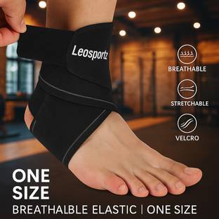 Leosportz Free Size Adjustable Ankle Brace for Injury and Pain Support Ankle Support