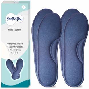Foot Vital Memory Foam Shoe Insoles Comfortable Insoles Supports Heel & Arch (Pack of 2) Insole