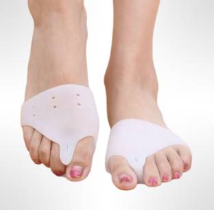 MANTAVYA Silicone Foot Fingers Toe Corrector Protector Bunion Pads For Front Foot Pain Finger Support