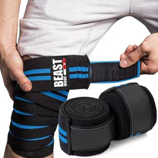 STEIGEN FITNESS beast mode knee wraps for squats, knee supporter for gym Knee Support